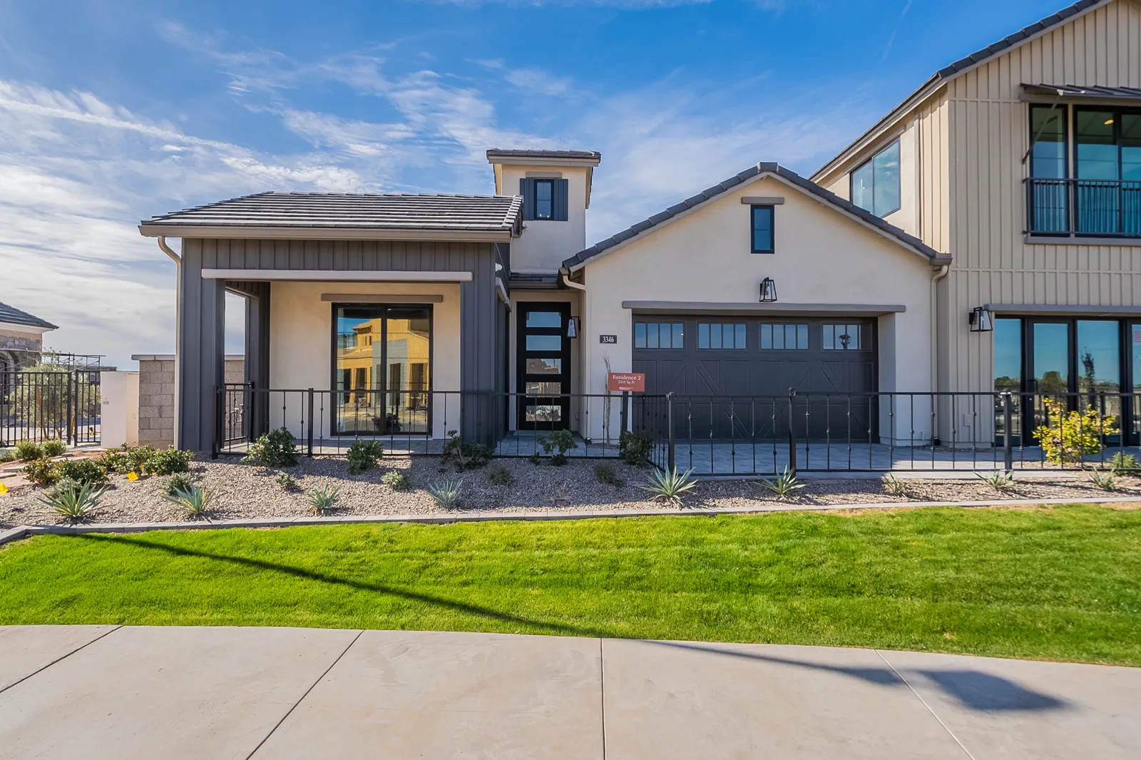 A Capital West model home exterior